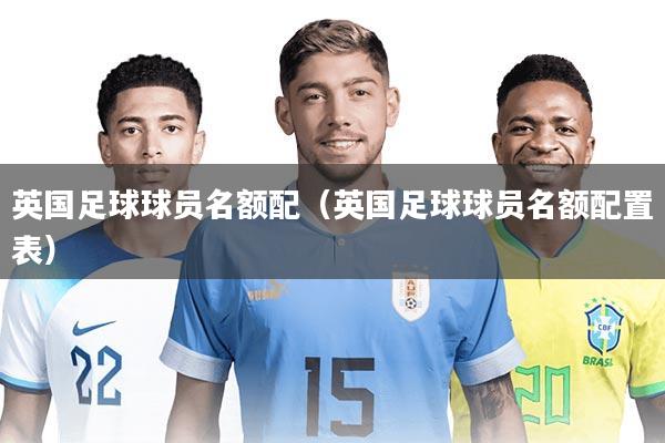 英国足球球员名额配（英国足球球员名额配置表）